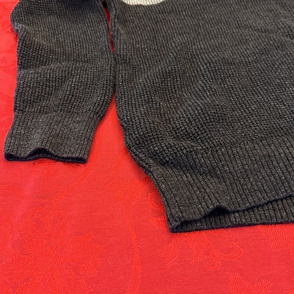 American eagle pullover hooded drawstring sweater size LT color blue grey - Picture 9 of 10